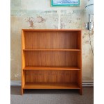 A teak-veneered bookcase. Made in Denmark. 1970s.