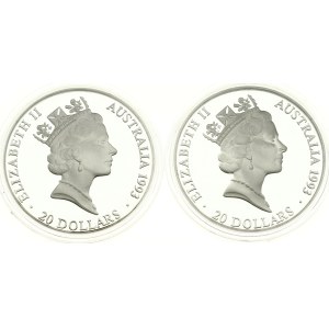 Australia 20 Dollars 1993 Olympics - The Champions Set of 2 coins