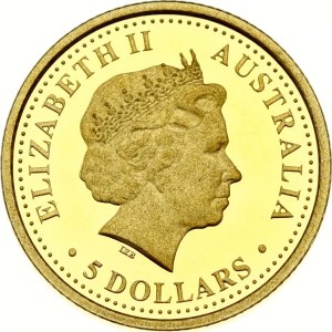 Australia 5 Dollars 2006 P Grey Kangaroo