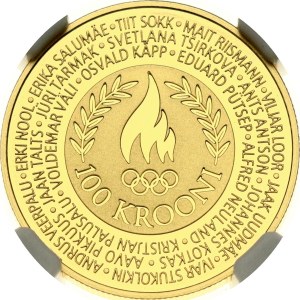 Estonia 100 Krooni 2004 Olympic Games NGC PF 69 ULTRA CAMEO