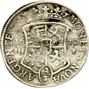 Germany Magdeburg 2/3 Taler 1672 HHF