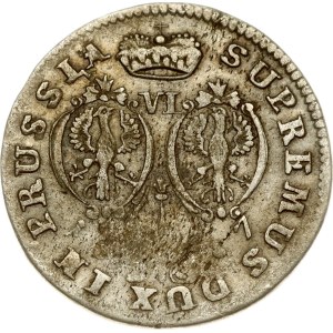 Germany Brandenburg-Prussia 6 Groschen 1687 HS