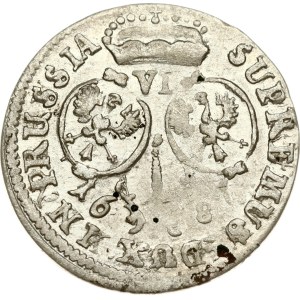 Germany Brandenburg-Prussia 6 Groschen 1687 HS