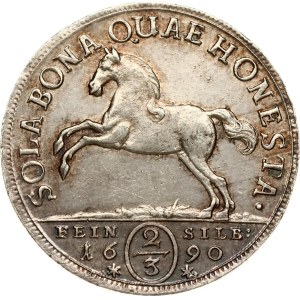 Germania, Brunswick-Lüneburg-Calenberg, 2/3 taler, 1690, HB