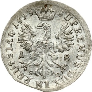 Germania, Brandeburgo-Prussia, 18 groschen, 1699 SD
