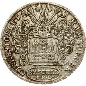 Germany Hamburg 32 Schilling 1727 IHL