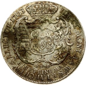 Germany Saxony Taler 1763 JFôF