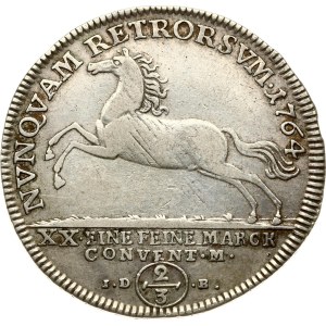 Germany Brunswick-Wolfenbüttel 2/3 Taler 1764 IDB