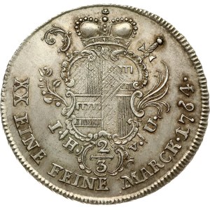 Germany Hildesheim 2/3 Taler 1764 IHvU