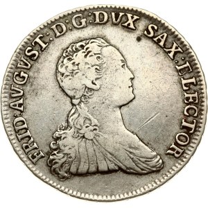 Germany Saxony 2/3 Taler 1767 EDC