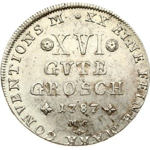 Germania, Braunschweig-Wolfenbüttel, 16 Gute Groschen, 1787, MC