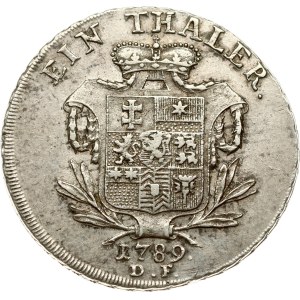 Německo, Hesensko-Kasselský taler z roku 1789, DF