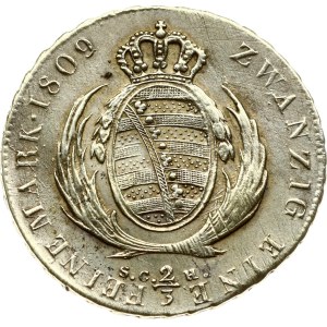 Germany Saxony 2/3 Taler 1809 SGH