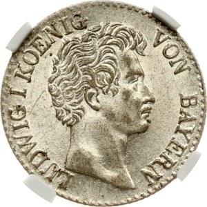 Germany Bavaria 6 Kreuzer 1833 NGC MS 62