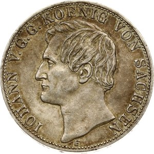 Germany Saxony 2 Taler 1858 F