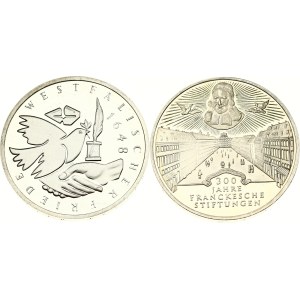 Germany Federal Republic 10 Mark 1998 Lot of 2 coins