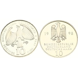 Germany Federal Republic 10 Mark 1998 Lot of 2 coins