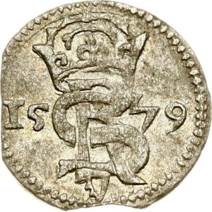 Livonia Courland and Semigallia 2 Denar 1579 Mitau (R4)