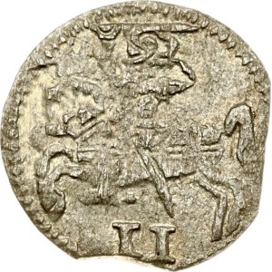 Livonia Courland and Semigallia 2 Denar 1579 Mitau (R4)