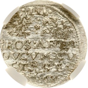 Livonia Courland and Semigallia Trojak 1596 Mitau (R5) NGC UNC DETAILS