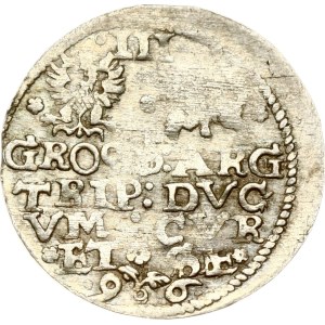 Livonia Courland and Semigallia Trojak 1596 Mitau (R5)