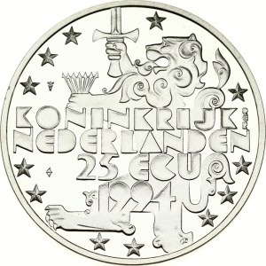 Netherlands 25 ECU 1994 Birthday of Queen Mother