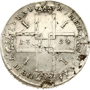 Ruský rubľ 1724 Moskva