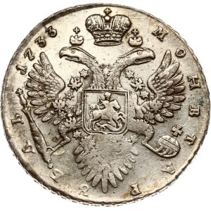 Ruský rubľ 1733