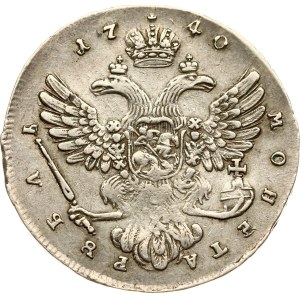 Rublo russo 1740 Mosca