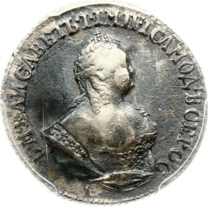 Russia Grivennik 1744 PCGS VF Detail