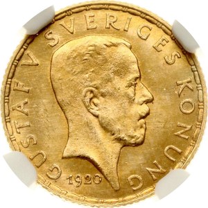 Sweden 5 Kronor 1920 W NGC MS 65