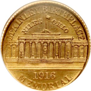 USA Dollar 1916 McKinley Birthplace Memorial NGC MS 63
