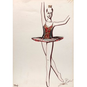 Wanda Żukowska-Waszak, Ballerina III (Entwurf eines Bühnenkostüms)