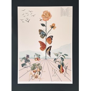 Salvador DALI (1904–1989), „La Rose Papilon“ z cyklu „Flordali II“, 1981