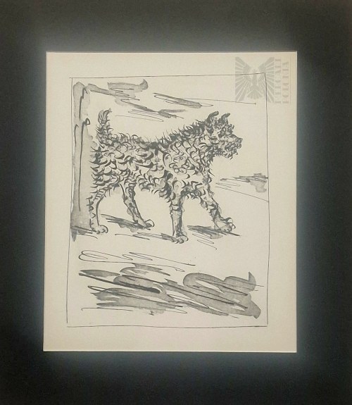 Pablo Picasso (1881-1973), Psiak z cyklu 31 rycin do tekstów Buffona, 1970