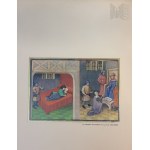 Marc Chagall (1887–1985), Žena – Cizoložnice, aneb reformovaný zákon (La Femme Adultere Ou La Loi Reformee) z cyklu „Contes de Boccace“ (Boccacciův Dekameron), 1950
