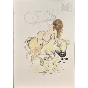 Salvador DALI (1904-1989),, Woman and the Pig with Truffles (Kobieta i świnia z Truflami) z cyklu PAMIĘTNIKI CASANOVY, Rozdział pt. 
