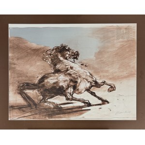 Claude WEISBUCH (1927-2014),, Cheval sauvage,1970-1972 r.