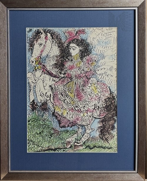 Pablo Picasso (1881-1973),, Jacqueline en Rose,1961