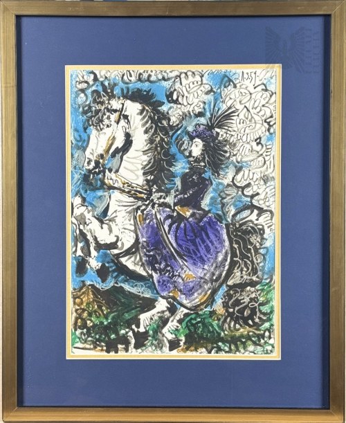 Pablo Picasso (1881-1973),, Jacqueline en Blue,1961