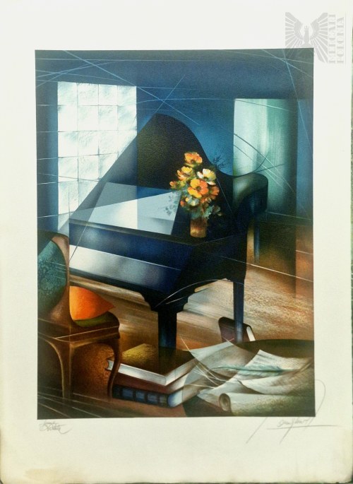 Raymond Poulet (ur.1934), Le Piano Bleu,1983