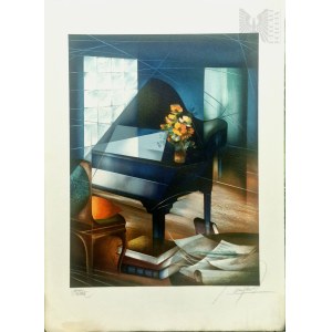 Raymond Poulet (ur.1934), Le Piano Bleu,1983