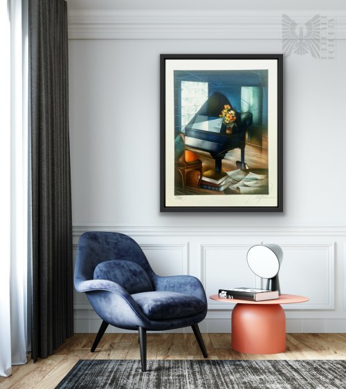Raymond Poulet (ur.1934), Le Piano Bleu,1983