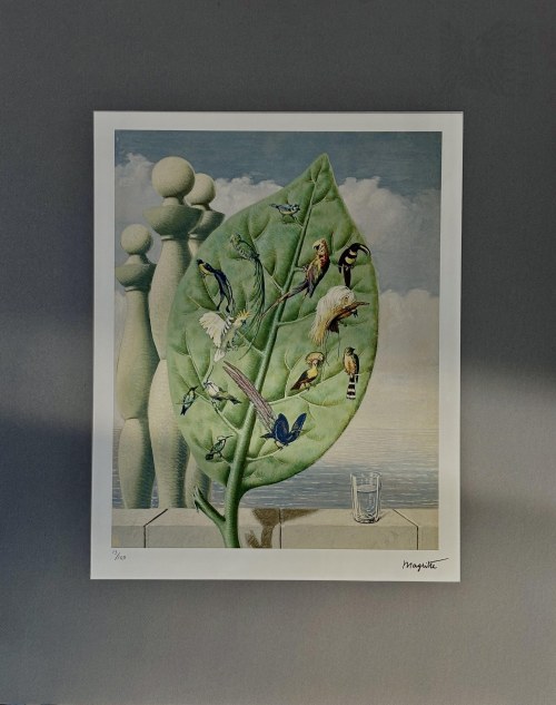 Rene Magritte(1898-1967), Le regard interieur - Spojrzenie do wnętrza 1949)