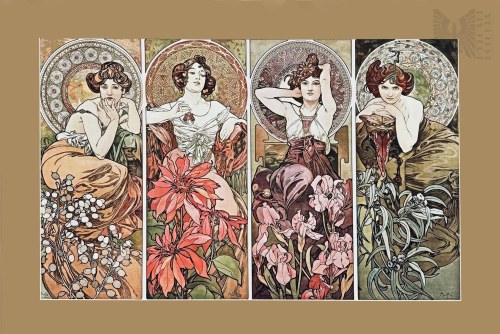 Alfons MUCHA (1860-1939),, Z cyklu Kamienie Szlachetne - (1900)