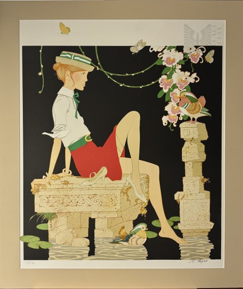 Philippe Henri Noyer (1917-1985), Las mademoiselle (Młoda dama), 1977