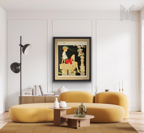 Philippe Henri Noyer (1917-1985), Las mademoiselle (Młoda dama), 1977