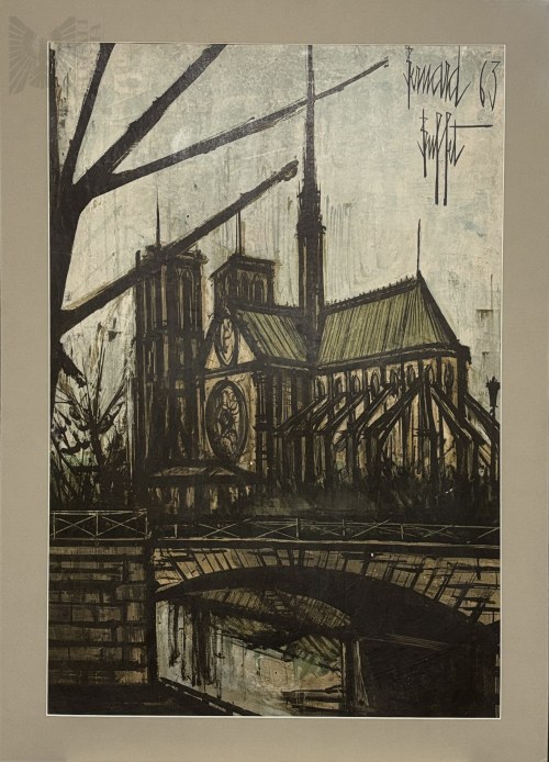 Bernard Buffet (1928 -1999),, Notre Dame Paris, 1963