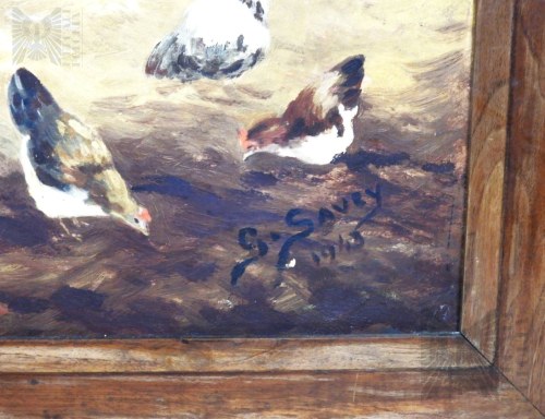 Simone SAVRY (1895 - 1945), “Feeding time”, 1943