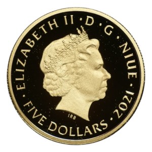Niue, $5, 2021, 133/499 pieces